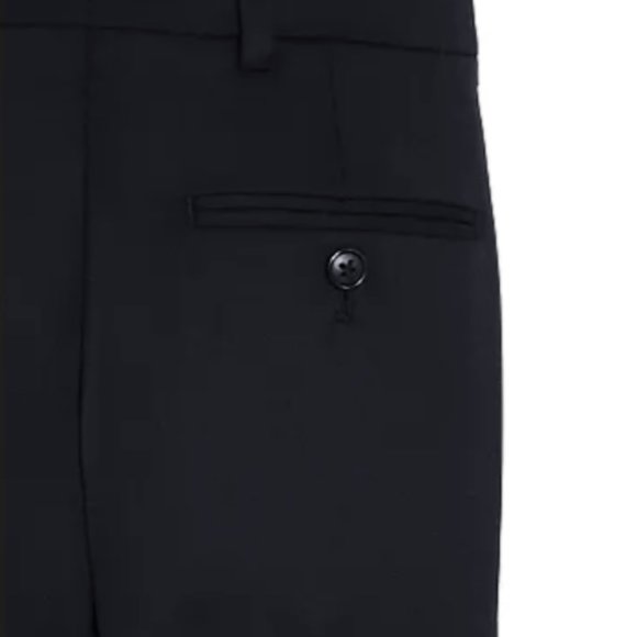 NEW Michael Kors Big Kid Wool Navy Zipper Pocket Button Back Dress Pant - Picture 3 of 3